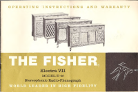 Fisher CUSTOM-ELECTRA-7 - Owners Manual 